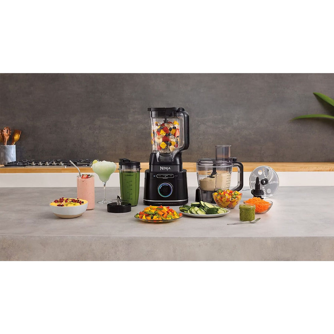 NINJA Ninja Detect 3-w-1 Robot Kuchenny, Blender i Mikser do Smoothie - Technologia BlendSense - TB401EU Mikser Ręczny Czarny