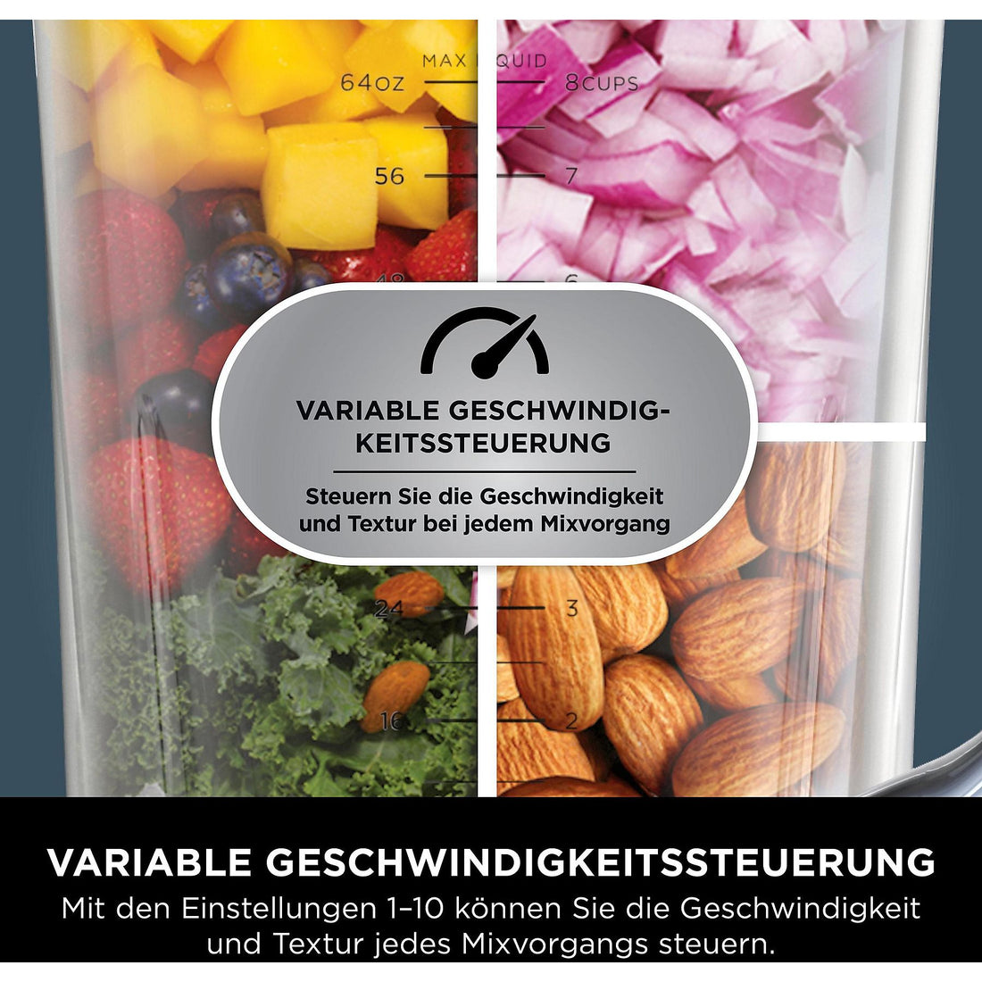 NINJA Ninja Detect 3-w-1 Robot Kuchenny, Blender i Mikser do Smoothie - Technologia BlendSense - TB401EU Mikser Ręczny Czarny