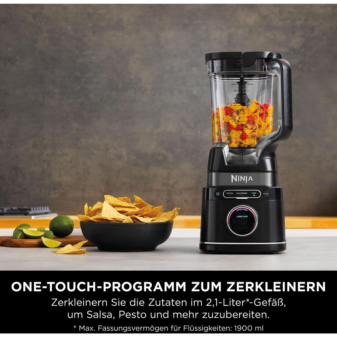 NINJA Ninja Detect 3-w-1 Robot Kuchenny, Blender i Mikser do Smoothie - Technologia BlendSense - TB401EU Mikser Ręczny Czarny